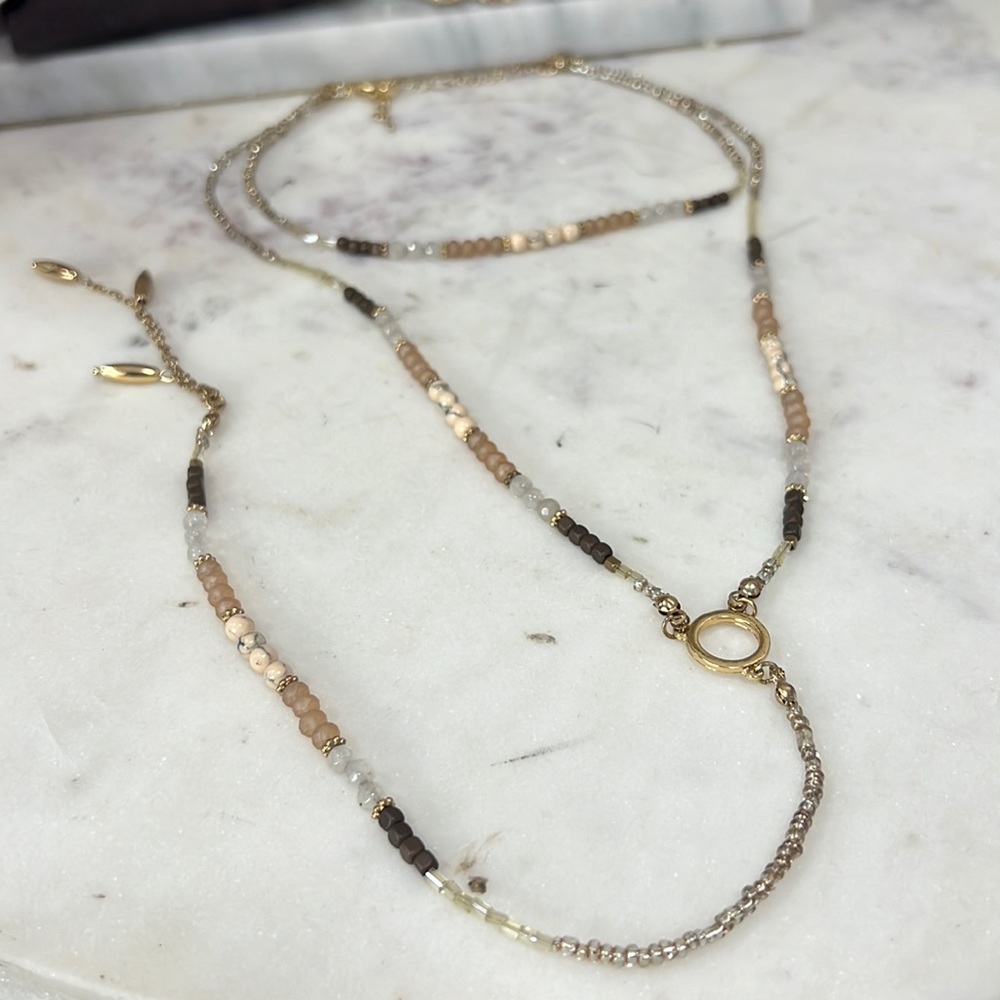 Altered state choker beaded necklace